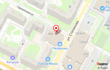 Служба заказа товаров аптечного ассортимента Аптека.ру на улице Степанова на карте