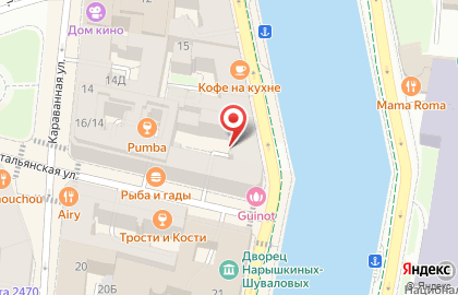 Anichkov Bridge на Итальянской улице на карте