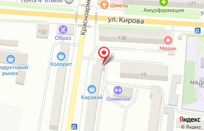 Магазин Семейный на Красноармейской улице на карте