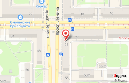 Магазин мясных деликатесов на проспекте Ленина на карте