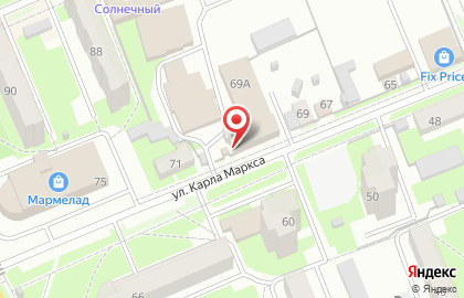 Киоск шаурмы на улице Карла Маркса на карте