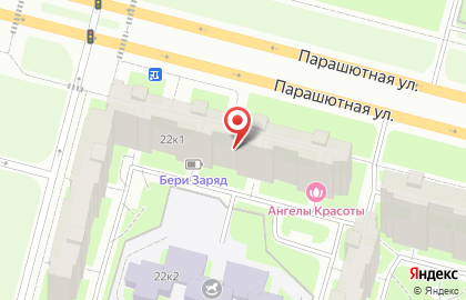 Детский сад # 42 на Парашютной улице на карте
