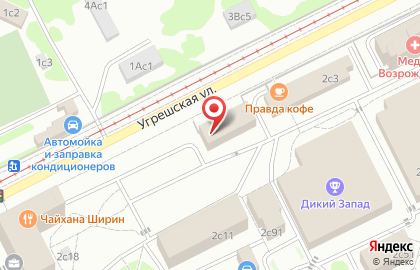 Торговая компания ТехПромТрейдинг на Угрешской улице на карте
