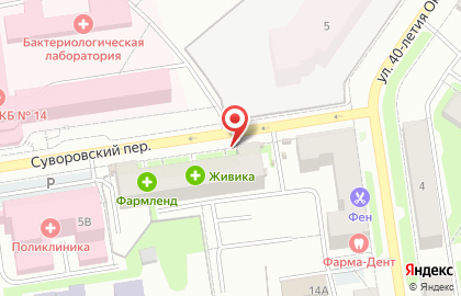 Киоск по продаже фруктов и овощей в Орджоникидзевском районе на карте
