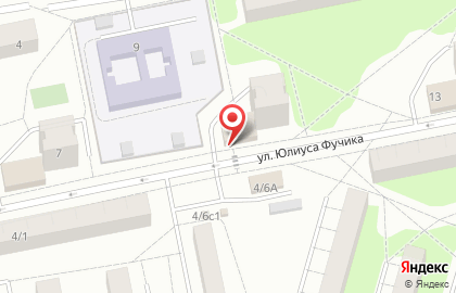 Зоомагазин Минимуркет на улице Фучика на карте