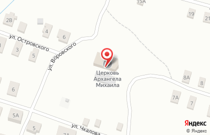 Церковь Михаила Архангела на улице Островского на карте