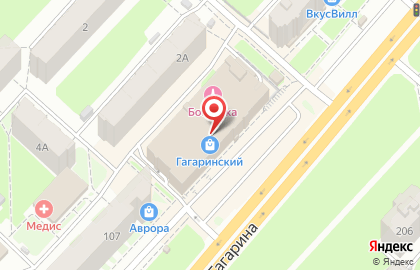 Банкомат ВТБ на проспекте Гагарина, 105а на карте