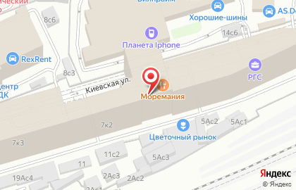 Бережная химчистка/прачечная вещей Юлайм на Киевской улице на карте