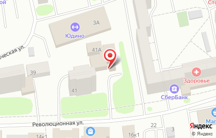Магазин женской одежды Красотка на Революционной улице на карте