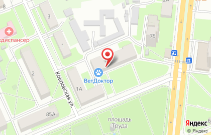 Магазин сантехники Аква на Московской улице на карте