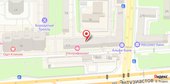 Автосервис Вилгуд на шоссе Энтузиастов в Балашихе на карте