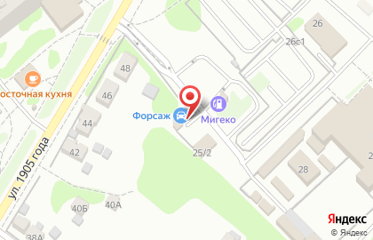 Шинный центр Форсаж в Москве на карте