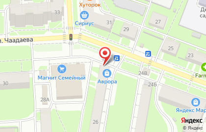 Магазин по продаже фруктов, овощей и сухофруктов в Московском районе на карте