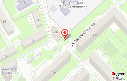 Аннушка на улице Василия Иванова на карте