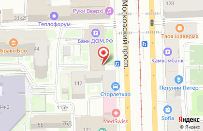 Санкт-Петербургский филиал Научно-исследовательский и проектно-конструкторский институт информатизации, автоматизации и связи на железнодорожном транспорте на карте