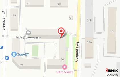 Магазин мясных изделий на Садовой улице на карте
