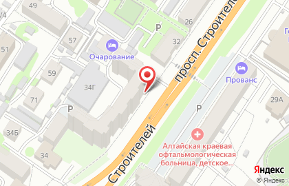 Магазин автозапчастей Иномаркет в Железнодорожном районе на карте