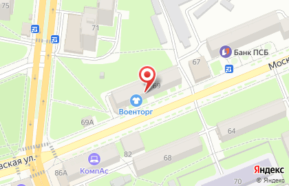 Магазин Военторг во Владимире на карте