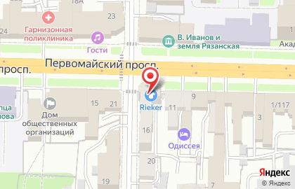 Студия вышивки Шеврон 62 на Первомайском проспекте на карте