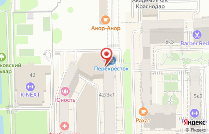 Супермаркет Перекрёсток на Восточно-Кругликовской улице на карте
