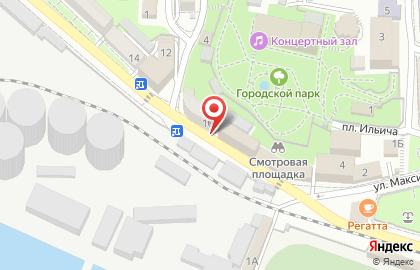 Продуктовый магазин на ул. Горького, 10 на карте