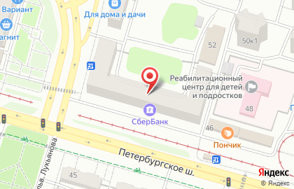 Супермаркет Славянка на Петербургском шоссе на карте