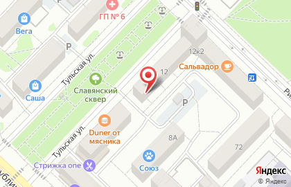 Служба заказа товаров аптечного ассортимента Аптека.ру на Тульской улице на карте
