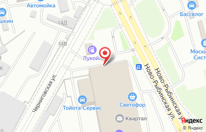 Торговая компания Кром на Ново-Рыбинской улице на карте