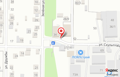 Продовольственный магазин Березка в Прикубанском районе на карте