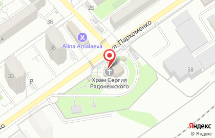 Храм преподобного Сергия Радонежского в Центральном районе на карте