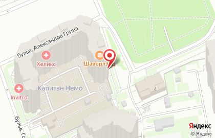 Отделение службы доставки Boxberry на бульваре Александра Грина на карте