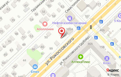 Новация в Дзержинском районе на карте