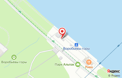 Кафе Prawns на Воробьёвых горах на карте