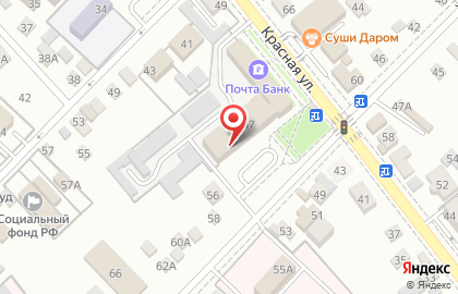 Магазин по продаже печатной продукции на Красной улице на карте