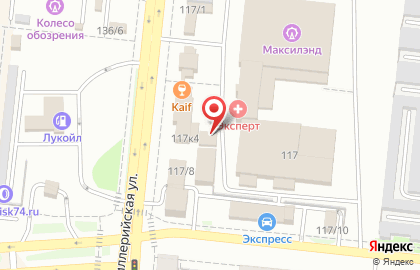 Кафе Шашлычный двор в Тракторозаводском районе на карте