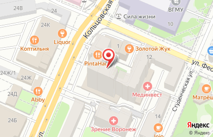 Чайка на Кольцовской улице на карте