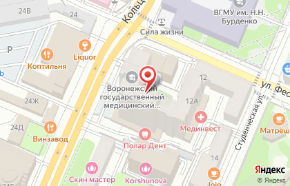 Общежитие, ВГМА на карте