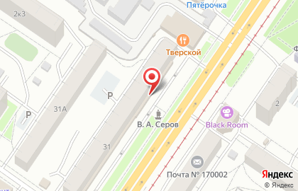 Главное Управление ЗАГС Тверской области на проспекте Чайковского на карте