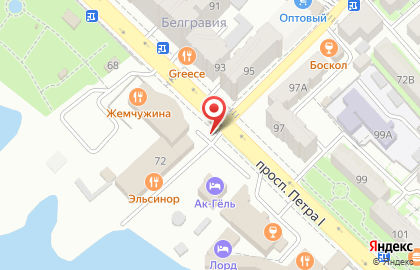 Автостоянка в Ленинском районе на карте