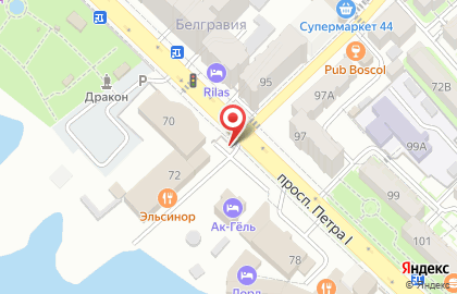 Автостоянка в Ленинском районе на карте