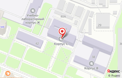 Ярославский государственный технический университет в Фрунзенском районе на карте