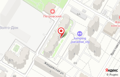 Скела на Ярославской улице на карте