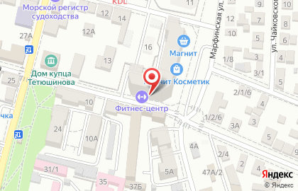 Фитнес-центр Фитнес-центр в Астрахани на карте