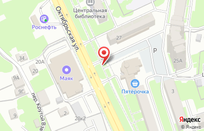 Рекламный щит, РА Маркетинг & Реклама на Октябрьской улице на карте