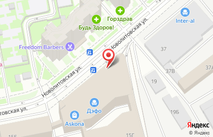 Шуваловское мебельное предприятие на Новолитовской улице на карте