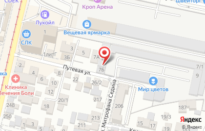 Магазин дверей, ИП Воспельнников И.А. на Путевой улице на карте