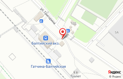 Продуктовый магазин на ул. Григорина, 12Б на карте