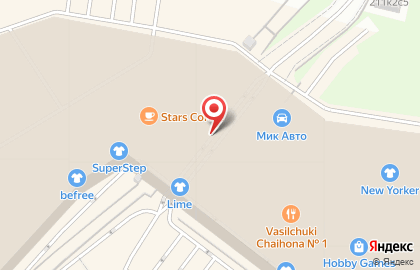 Магазин Stradivarius в Москве на карте