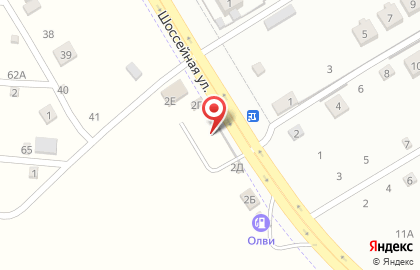 Шиномонтажная мастерская на Шоссейной, 2г на карте