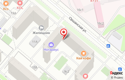 Юридические Услуги на Оршанской улице на карте